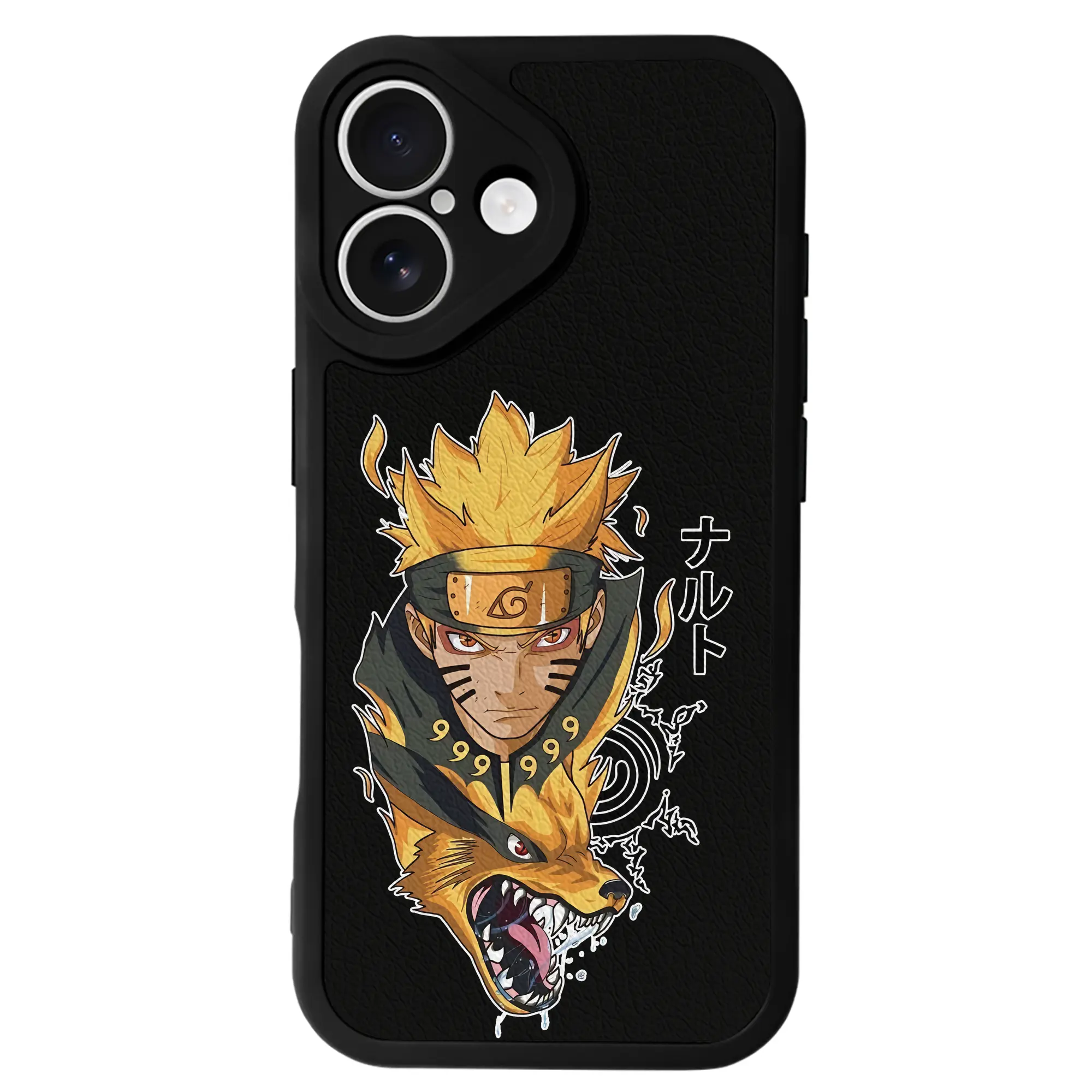 ナルト グッズ うずまき ナルト - IPhone 16シリーズ対応 ・ シリコンスマホケース ・ レザー調 ・ 高精度フィット ・ 耐衝撃 ・ ワイヤレス充電対応 ・ 精密カット